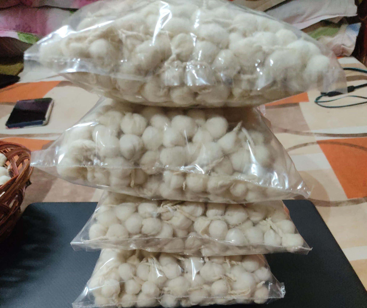 Premium Handmade Cotton Wicks (Rui Batti) – 2000 Pieces for Diya & Puja