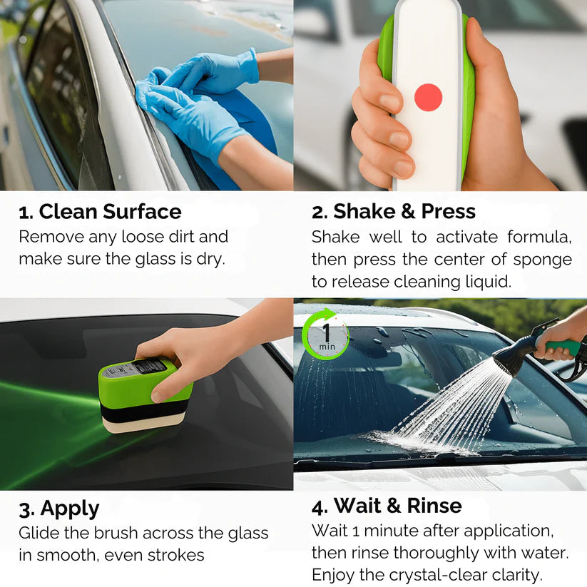 CrystalShield Pro 2.0 Anti-Fog Glass Cleaning Brush💦🚗