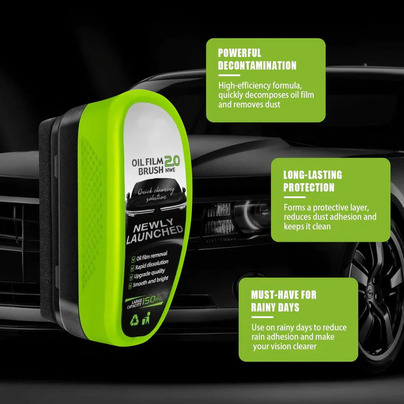 CrystalShield Pro 2.0 Anti-Fog Glass Cleaning Brush💦🚗
