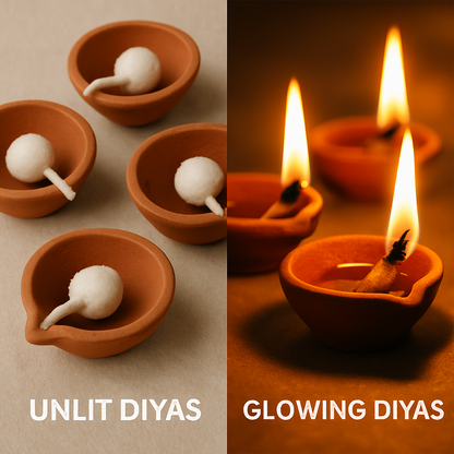 Premium Handmade Cotton Wicks (Rui Batti) – 2000 Pieces for Diya & Puja